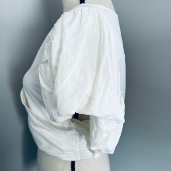 Free People Can't Get Enough Wrap Top in Ivory, Small, EUC - Picture 9 of 14